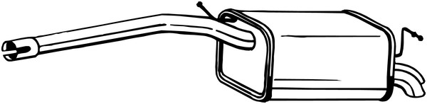 lyddæmper Bagerste BOSAL BOSAL