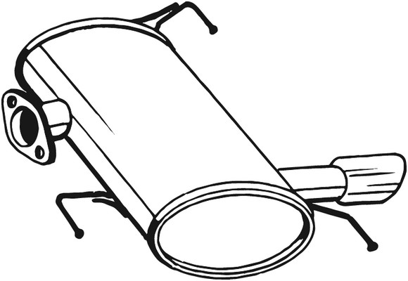 lyddæmper Bagerste BOSAL BOSAL