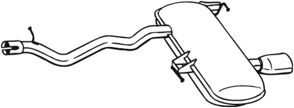 lyddæmper Bagerste BOSAL BOSAL