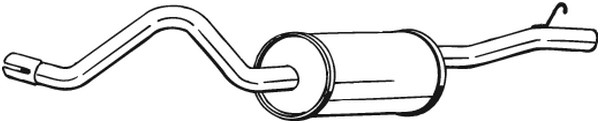 lyddæmper Bagerste BOSAL BOSAL