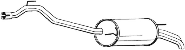 lyddæmper Bagerste BOSAL BOSAL