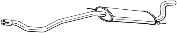 lyddæmper Bagerste BOSAL BOSAL