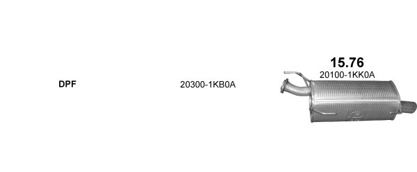 lyddæmper Bagerste, Bag POLMO POLMO