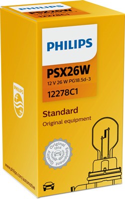 Pære, kørelys - Glødelampe PHILIPS PSX26W PG18,5d-3 12V PHILIPS Philips