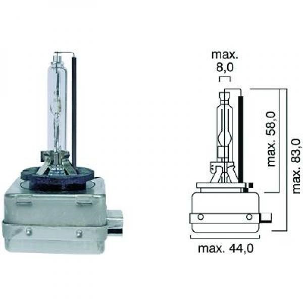 Pære, forlygte - Xenonpære DIEDERICHS D1S PK32d-2 12V DIEDERICHS DIEDERICHS