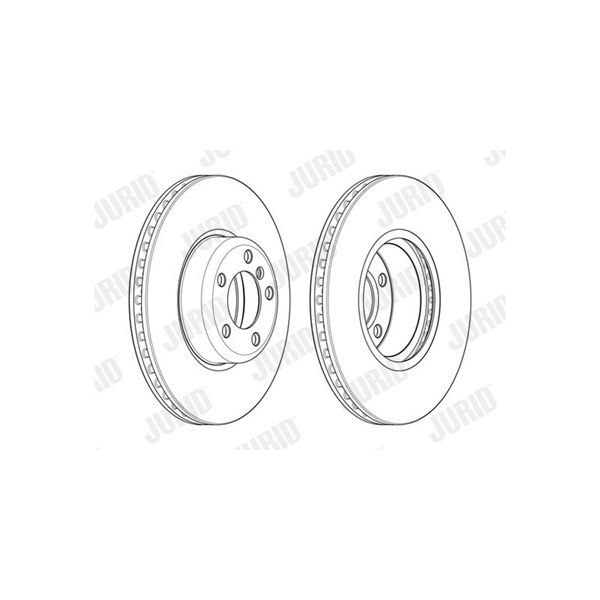 Bremseskive Ventileret, Foraksel JURID JURID