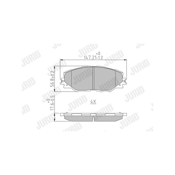 Bremseklodser, Foraksel JURID JURID