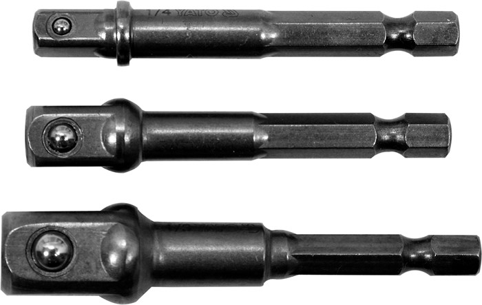 Unbrakonøglesæt 3 stk, 1/4", 3/8", 1/2" Yato