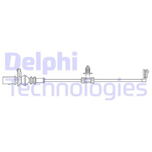 Slidindikator, bremsebelægning, Bagaksel DELPHI DELPHI