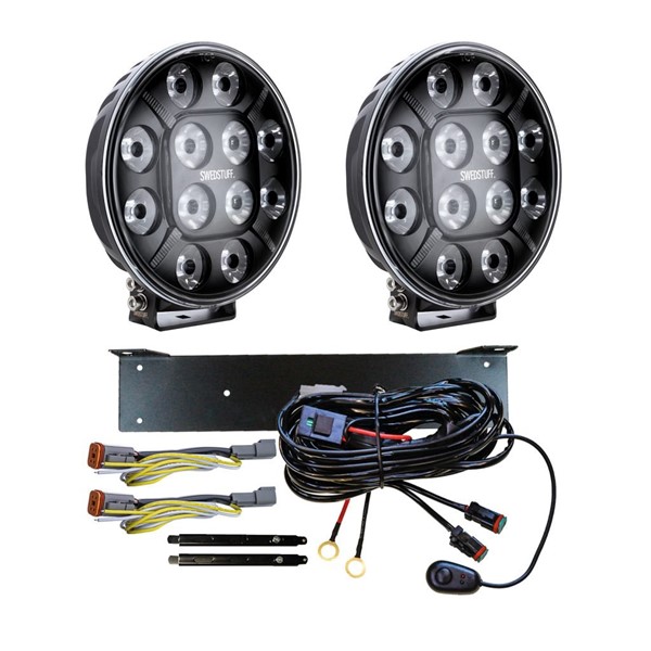 Tågelygte - Komplet kit Extralys 9? 2x Ldl-04 SWEDSTUFF SWEDSTUFF