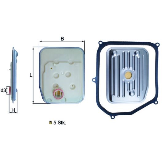 Hydralikfilter, automatisk gearkasse KNECHT KNECHT
