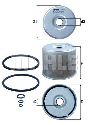 Brændstof-filter MAHLE MAHLE