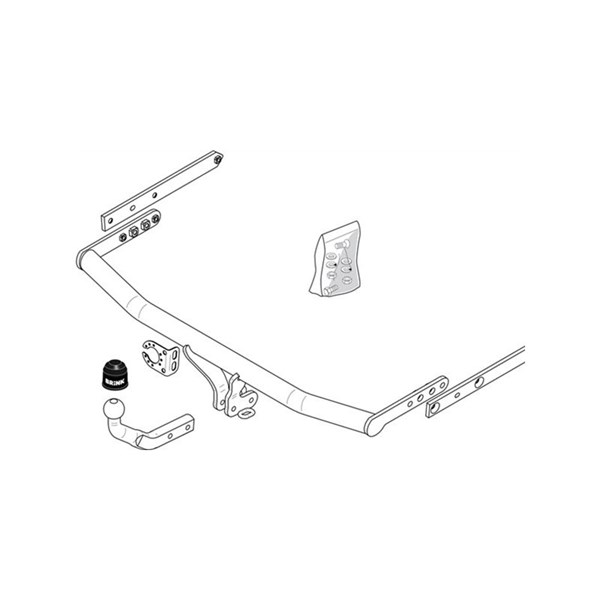 Anhængertræk fast kugle Brink Ford Fiesta / Fusion 2001–2012 BRINK