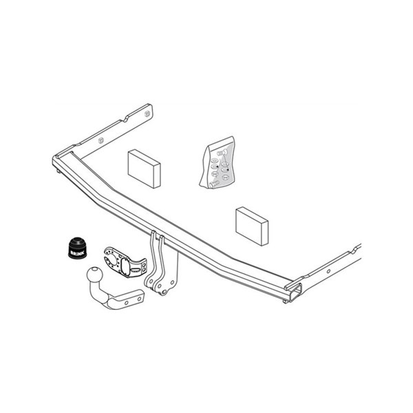 Anhængertræk-sæt med fast kugle BRINK BRINK