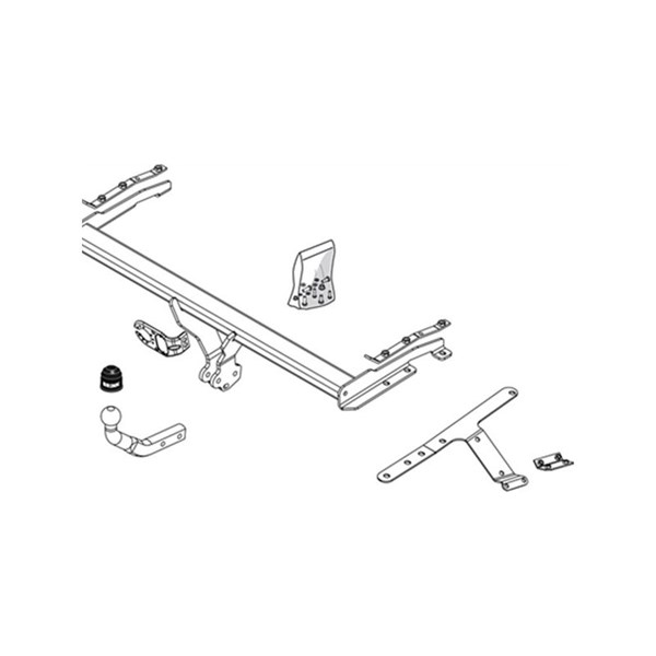 Anhængertræk-sæt med fast kugle BRINK BRINK