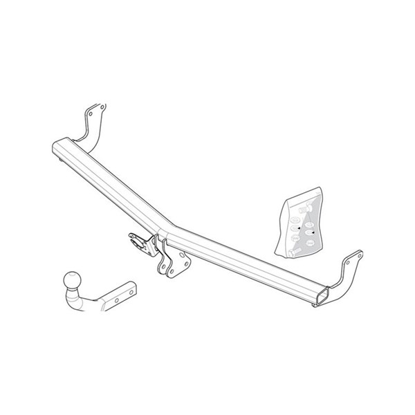 Anhængertræk-sæt med fast kugle BRINK BRINK