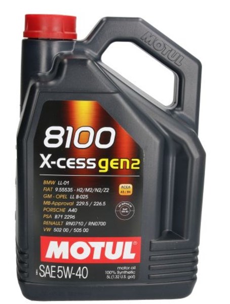 8100 X-CESS GEN2 5W-40 MOTUL