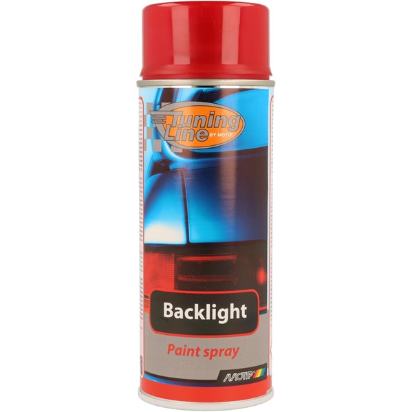 Baglygte-farve transparent rød 400ml MOTIP