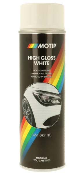 Spraymaling hvid højglans 500ml MOTIP