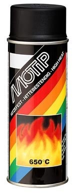 Varmebestandig spraymaling mørk antracitgrå 400ml MOTIP