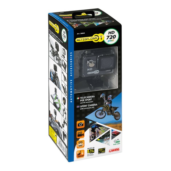 Action Kamera 720p - Med tilbehør LAMPA Lampa Action Kamera 720p - Med tilbehør LAMPA Lampa