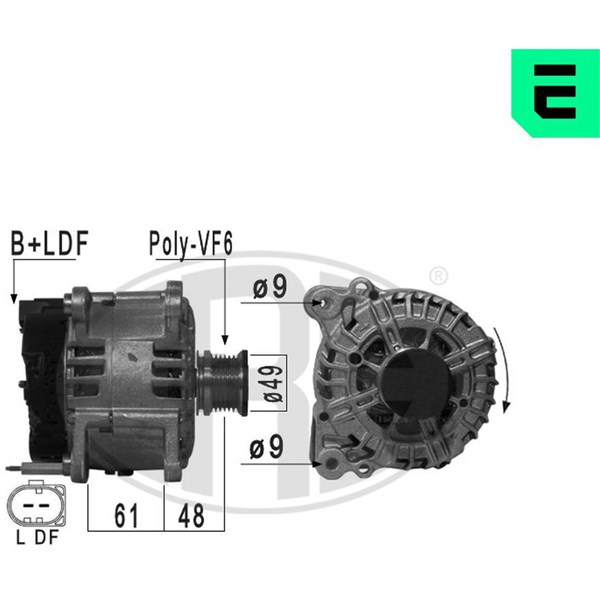 Generator 14V 140A ERA OEM ERA OEM