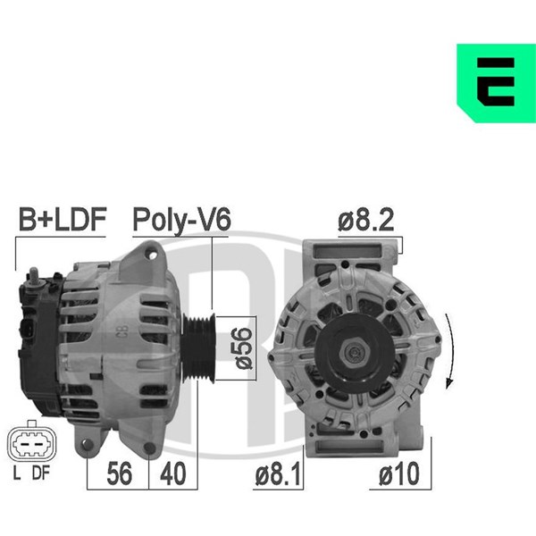 Generator 14V 120A ERA OEM ERA OEM