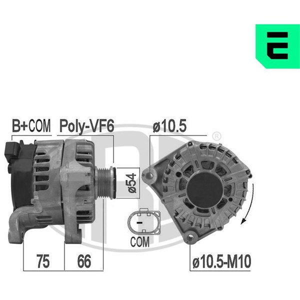 Generator 14V 180A ERA OEM ERA OEM