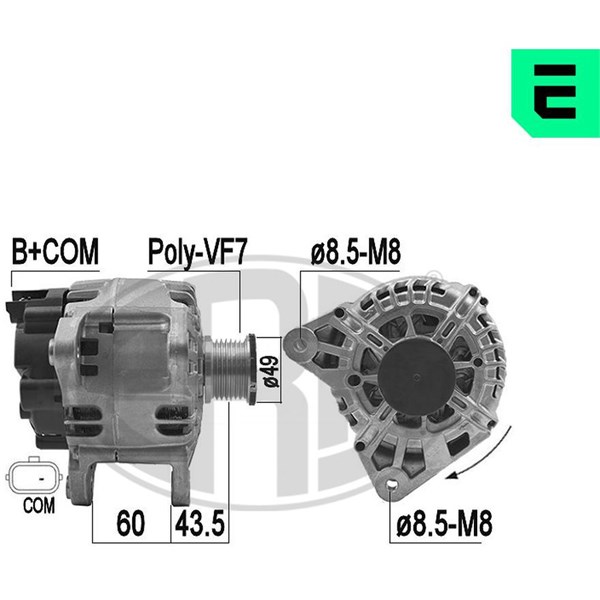 Generator 14V 150A ERA OEM ERA OEM