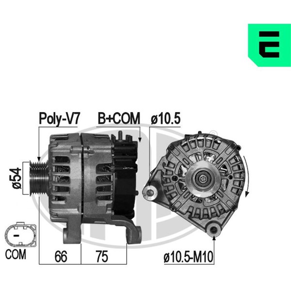 Generator 14V 180A ERA OEM ERA OEM