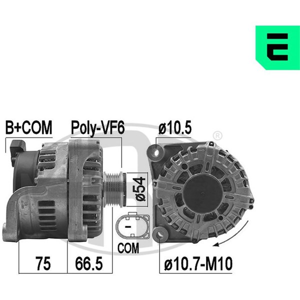Generator 14V 180A ERA OEM ERA OEM