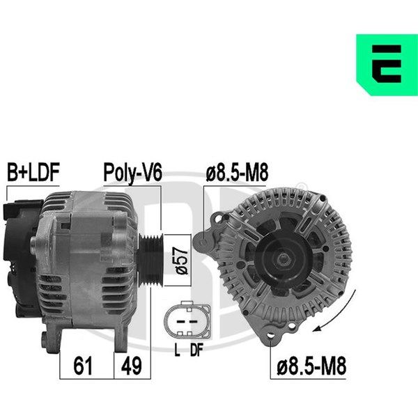 Generator 14V 150A ERA OEM ERA OEM