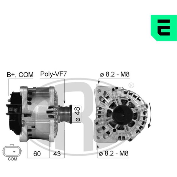Generator 14V 150A ERA OEM ERA OEM