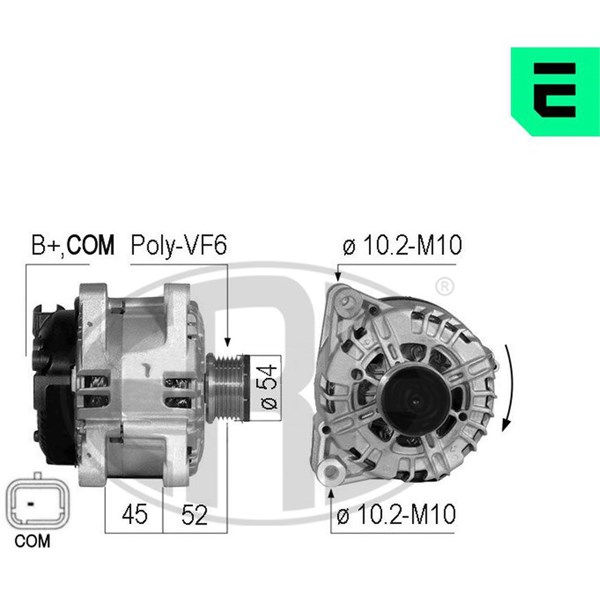 Generator 14V 150A ERA OEM ERA OEM