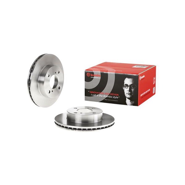Bremseskive Indvendig ventileret, Foraksel BREMBO BREMBO