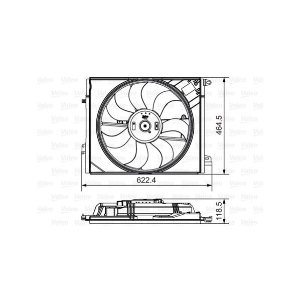 Ventilator, motorkøling VALEO VALEO