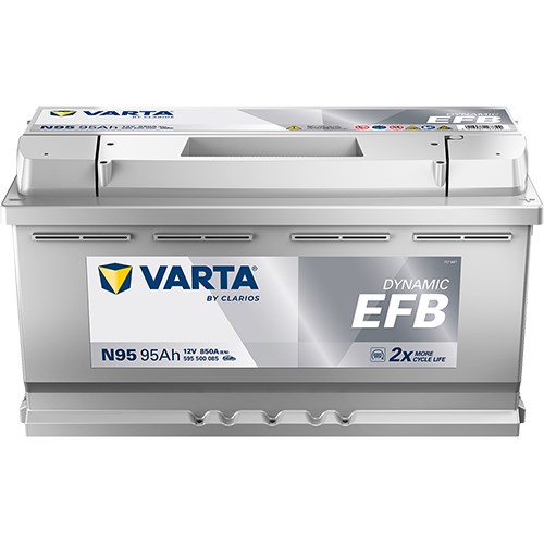 Startbatteri Varta Dynamic Efb N95 12v 95ah 850a, Bagagerum VARTA