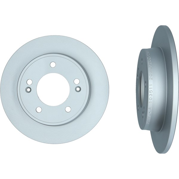 Bremseskive Solid, Bagaksel KAVO PARTS KAVO PARTS