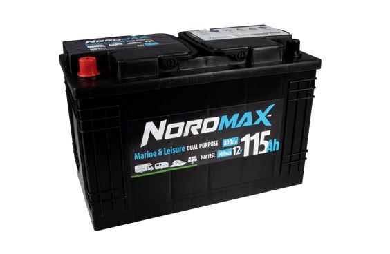 Startbatteri. Nordmax Fritids  12v 115ah 800a Nordmax