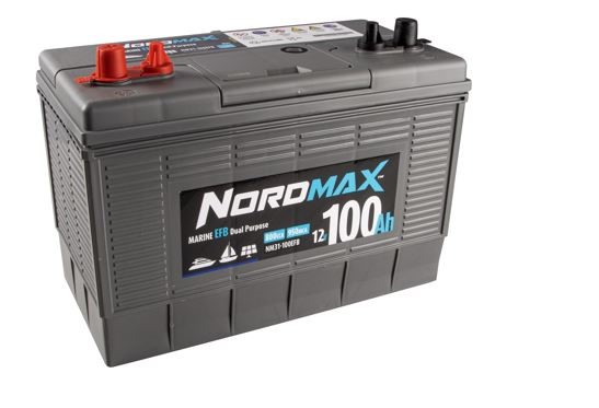 Startbatteri. Nordmax Fritids  12v 100ah Nordmax