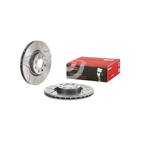 Bremseskive Indvendig ventileret, Foraksel BREMBO BREMBO