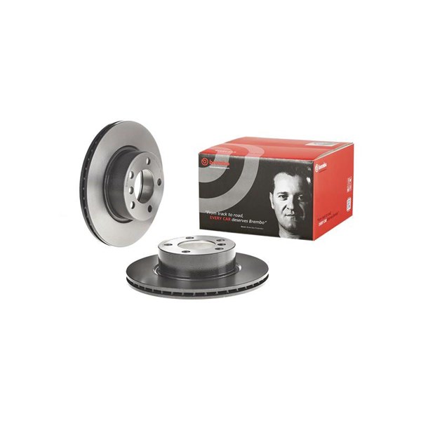 Bremseskive Indvendig ventileret, Foraksel BREMBO BREMBO
