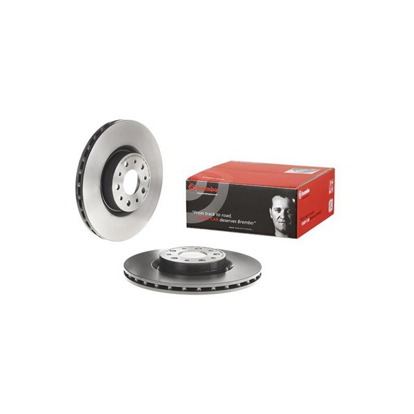 Bremseskive Indvendig ventileret, Foraksel BREMBO BREMBO