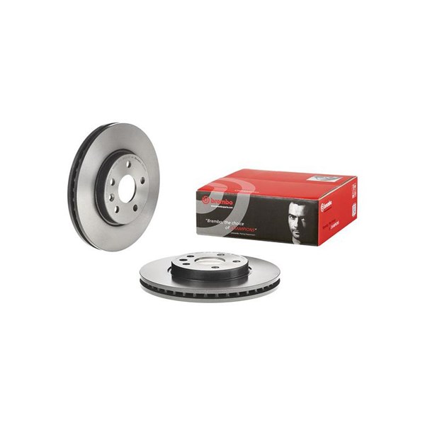 Bremseskive Indvendig ventileret, Foraksel BREMBO BREMBO