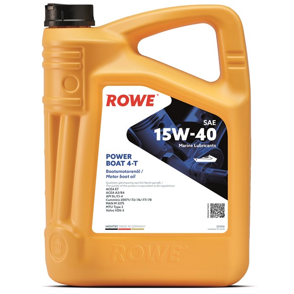 HIGHTEC POWER BOAT 4-T SAE 15W-40 (20006) ROWE ROWE