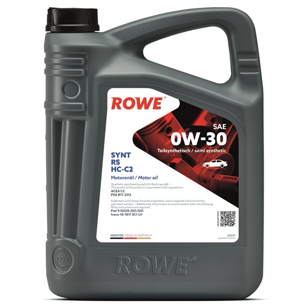 HIGHTEC SYNT RS SAE 0W-30 HC-C2 (20247) ROWE ROWE