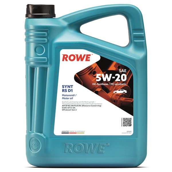 HIGHTEC SYNT RS D1 SAE 5W-20 (20342) ROWE ROWE