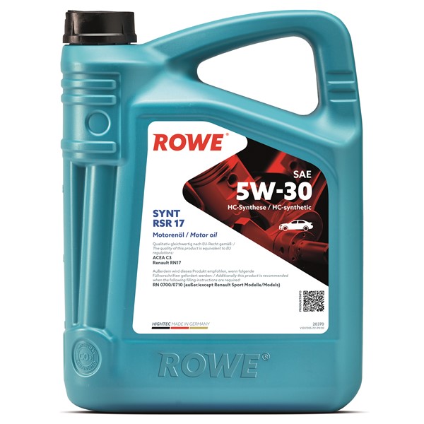 HIGHTEC SYNT RSR 17 SAE 5W-30 (20370) ROWE ROWE