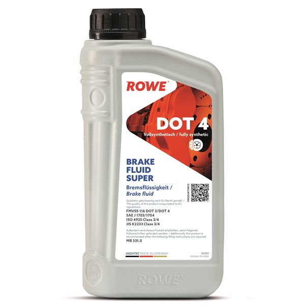 Hightec Super Bremsevæske DOT 4 1L ROWE ROWE