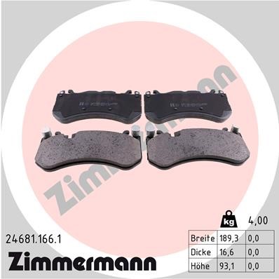 Bremseklodser, Foraksel ZIMMERMANN ZIMMERMANN